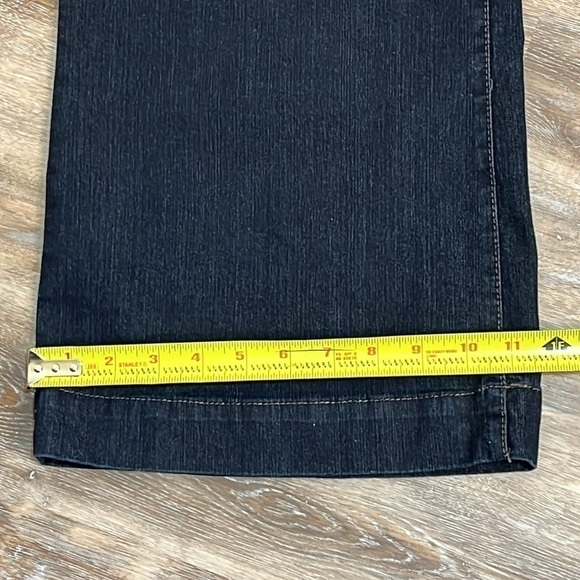 Style & Co Women's Size 10 Wide Leg Jeans Dark Wash Trouser Pant Style - Picture 12 of 16